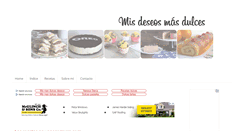 Desktop Screenshot of misdeseosmasdulces.com
